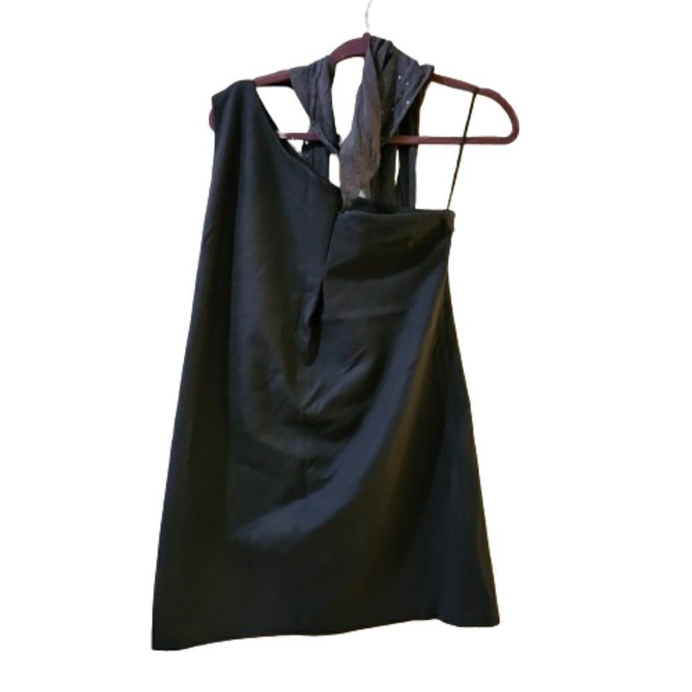 Susana Monaco Women's gray showroom sample One Shoulder Sheath Dress Size 6